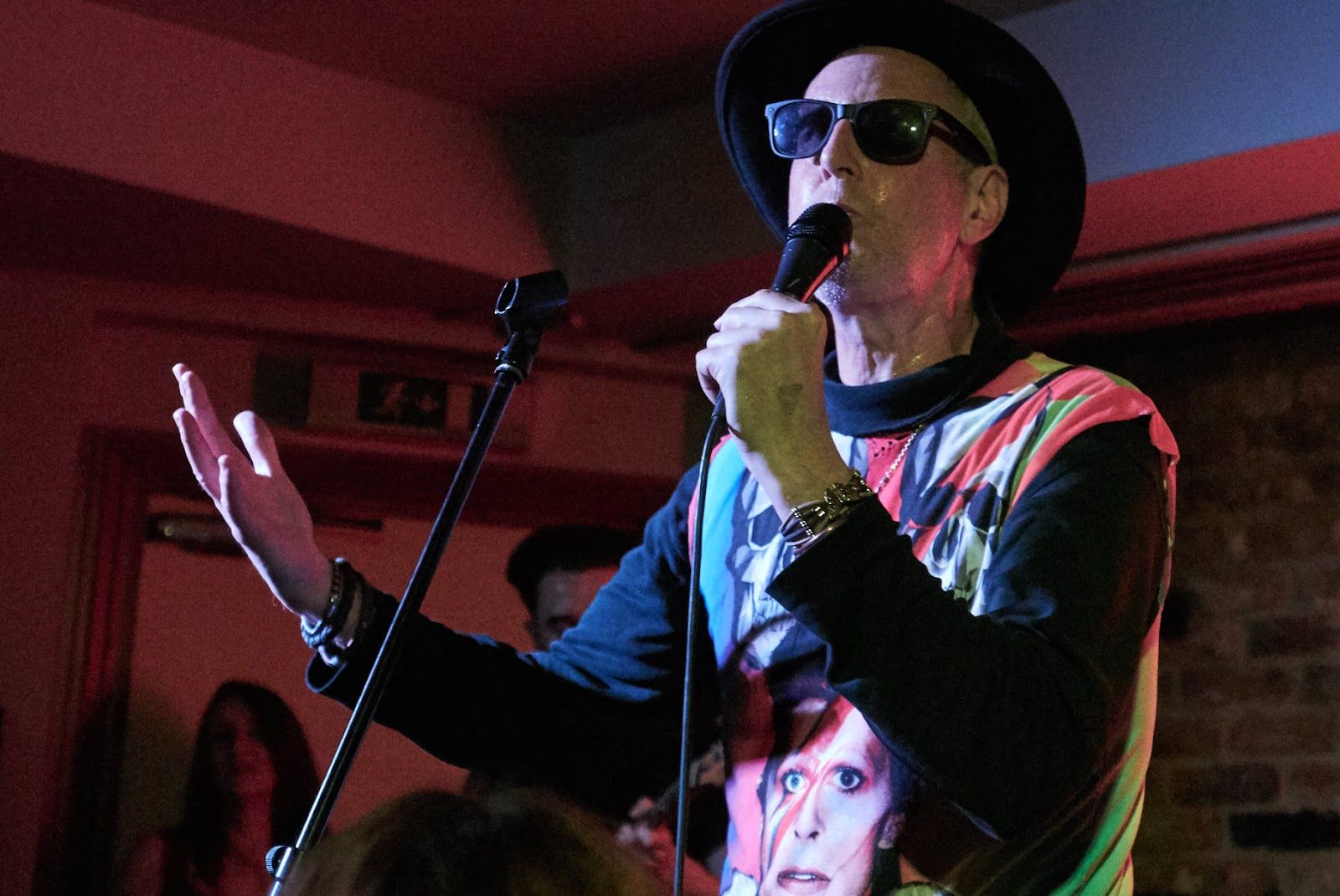 Live blues band in an intimate Soho bar, London