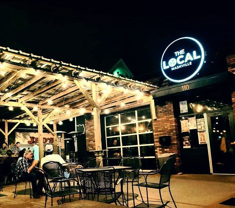 Live jazz trio on a small Nashville club stage