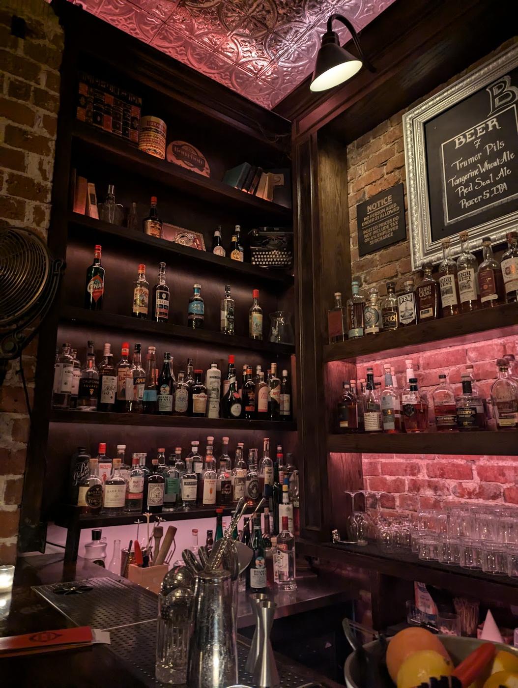 Rye San Francisco bar interior